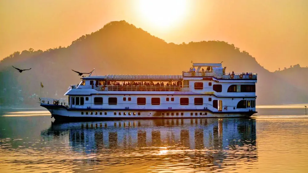 bramhaputra river sunset